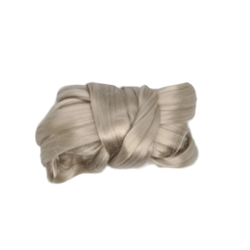 Tencel™ Lyocell- czesanka na włosy dla aniołków, włókno do filcowania 50g JASNY BEŻ
